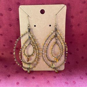 Elegant Gold Teardrop Earrings